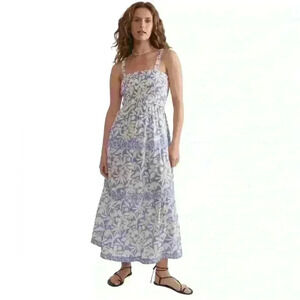 Marine Layer Selene Maxi Dress in Twilight Blue Flora - Size XL